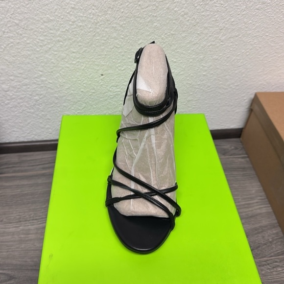 Sam Edelman Sareena Black Stiletto Heel Open Toe Ankle Strap Heeled Sandals - Picture 5 of 8